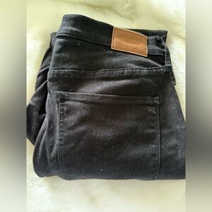 Madewell HighRise Skinny Jeans 9in Black, size 32T (Tall)